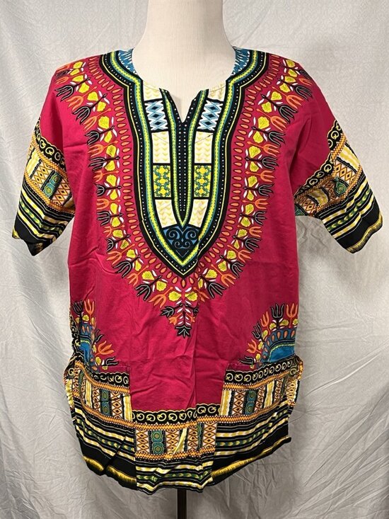 Klub Kool Other - Klub Kool Dashiki Shirt Mens XL African Tribal Print Short Sleeve Tunic